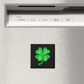 Aimant ASL Love Sign Language St Patrick's Day Deaf Aware (In Situ (Lave-vaisselle))