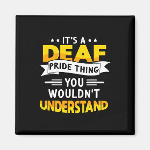 Aimant ASL Sensibilisation aux sourds Perte auditive et l