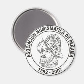 Aimant Asociación Numismática De Panamá imán (Recto/Verso)