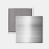 Aimant Aspect métallique en acier inoxydable (Recto/Verso)