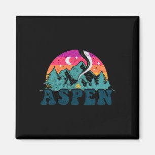 Aimant Aspen Colorado Co Mountain Ski Vintage 80s Aspe