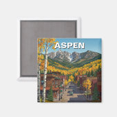 Aimant Aspen Colorado Voyage (Recto/Verso)