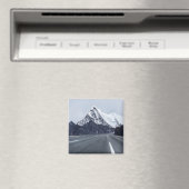 Aimant Asphalt Road devant Snow Mountain (In Situ (Lave-vaisselle))