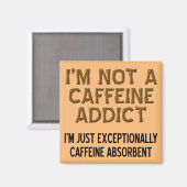 Aimant Aspirateur de caféine amusant Aspirateur de café (Recto/Verso)