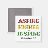 Aimant ASPIRE HAUT INSPIRE Christian (Recto/Verso)