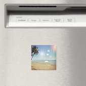 Aimant Asseyez-vous et détendez-vous sur une plage tropic (In Situ (Lave-vaisselle))