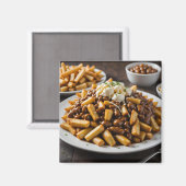 Aimant Assiette de Poutine (Recto/Verso)