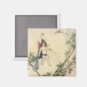 Aimant Assis sur le fil d'araignée (Recto/Verso)