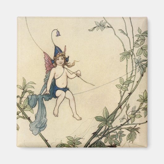 Aimant Assis sur le fil d'araignée (Devant)