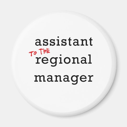 Aimant Assistant (au) Gestionnaire régional (Devant)