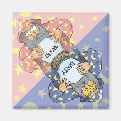 Aimant Assistant avec lave-vaisselle magnétique (Devant)