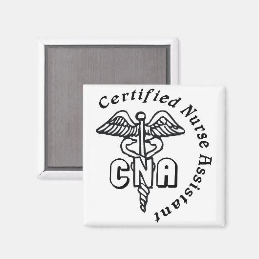 AIMANT ASSISTANT DE L'INFIRMIÈRE CERTIFIÉE CADUCEUS CNA (Recto/Verso)