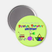 Aimant Assistant de physiothérapie Cadeaux graphiques uni (Recto/Verso)