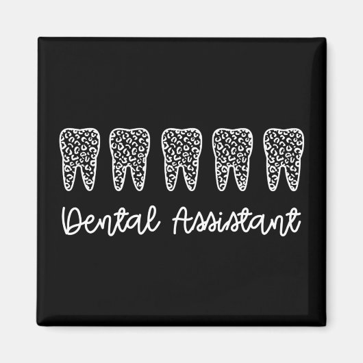 Aimant Assistant dentaire | Cadeaux pour dentiste adjoint (Devant)