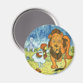 Aimant Assistant d'Oz Dorothy et du Lion cowardly (Recto/Verso)