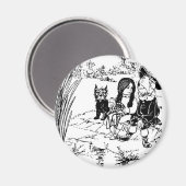 Aimant Assistant d'Oz Toto, Dorothy et Scarecrow (Recto/Verso)