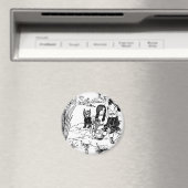 Aimant Assistant d'Oz Toto, Dorothy et Scarecrow (In Situ (Lave-vaisselle))