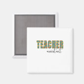Aimant Assistant enseignant en art (Recto/Verso)