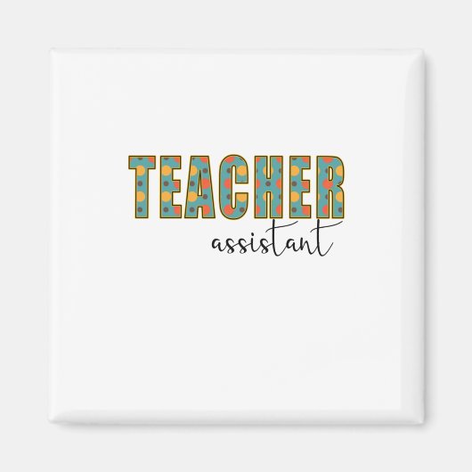 Aimant Assistant enseignant en art (Devant)