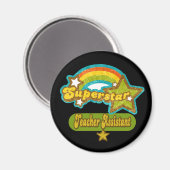 Aimant Assistant enseignant superstar (Recto/Verso)