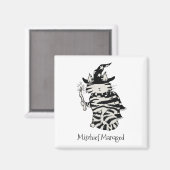 Aimant Assistant Gestion de mauvais chef Chat Baguette ma (Recto/Verso)