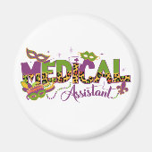 Aimant Assistant Médical - Mardi Gras (Devant)