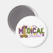 Aimant Assistant Médical - Mardi Gras (Recto/Verso)