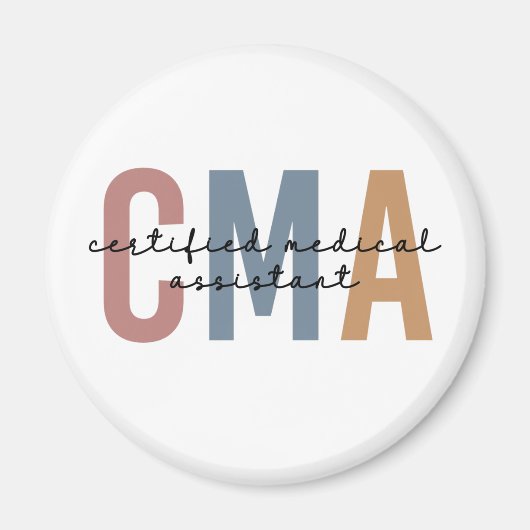 Aimant Assistant Médicale certifié CMA (Devant)