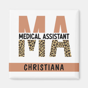 Aimant Assistant Médicale MA personnalisé Empreinte de lé