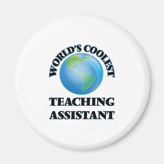 Aimant Assistant pédagogique le plus cool du monde (Devant)
