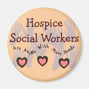 Aimant Assistants sociaux d'hospice "anges avec beaucoup