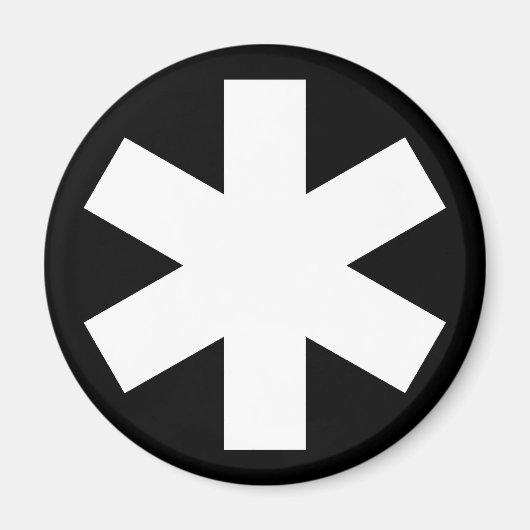 Aimant Asterisk - Noir (Devant)