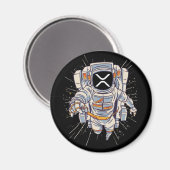 Aimant Astronaut à ripple - Crypto Xrp (Recto/Verso)
