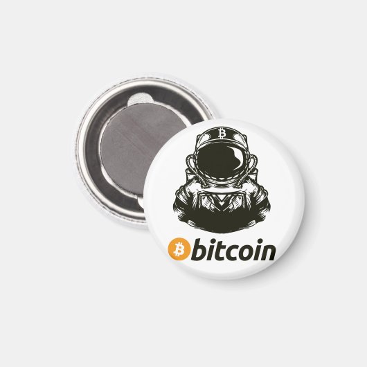 Aimant Astronaut BITCOIN-Crypto (Recto/Verso)