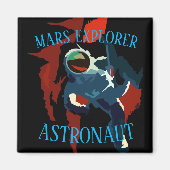 Aimant Astronaut Mars Explorer Vacances spatiales (Devant)