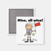 Aimant Astronaut Mine Tous les T-shirts et cadeaux (Recto/Verso)