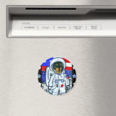 Aimant Astronaute dachshund (In Situ (Lave-vaisselle))
