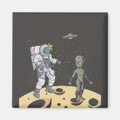 Aimant Astronaute et alien (Devant)