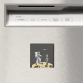 Aimant Astronaute et extraterrestre (In Situ (Lave-vaisselle))