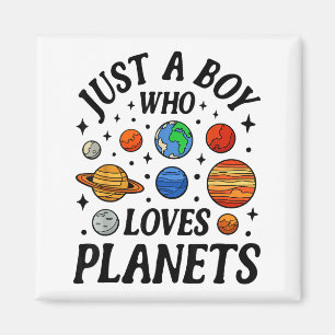 Aimant Astronaute Juste Un Garçon Qui Aime Les Planètes S