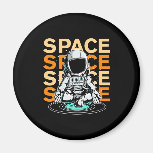 Aimant Astronaute spatial (Devant)