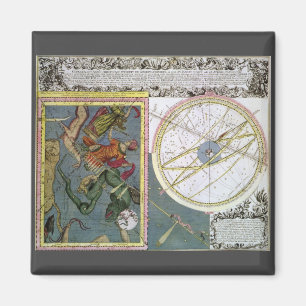 Aimant Astronomie vintage, chemin de la comète par Mattha