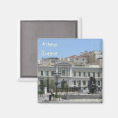 Aimant Athènes design magnétique Grèce (Recto/Verso)