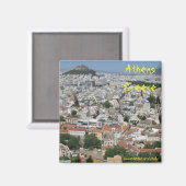 Aimant Athènes design magnétique Grèce (Recto/Verso)