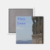 Aimant Athènes design magnétique Grèce (Recto/Verso)