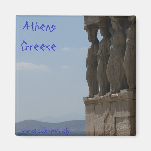 Aimant Athènes design magnétique Grèce (Devant)