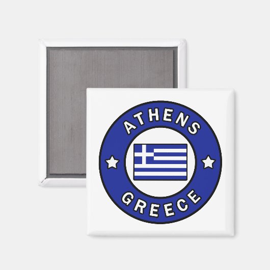 Aimant Athènes Grèce (Recto/Verso)