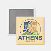 Aimant Athènes Grèce Acropole Parthénon (Recto/Verso)