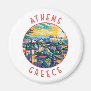 Aimant Athènes Grèce Cercle en détresse rétrograde