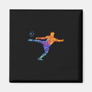 Aimant Athlète de football Graphisme sportif Dessin